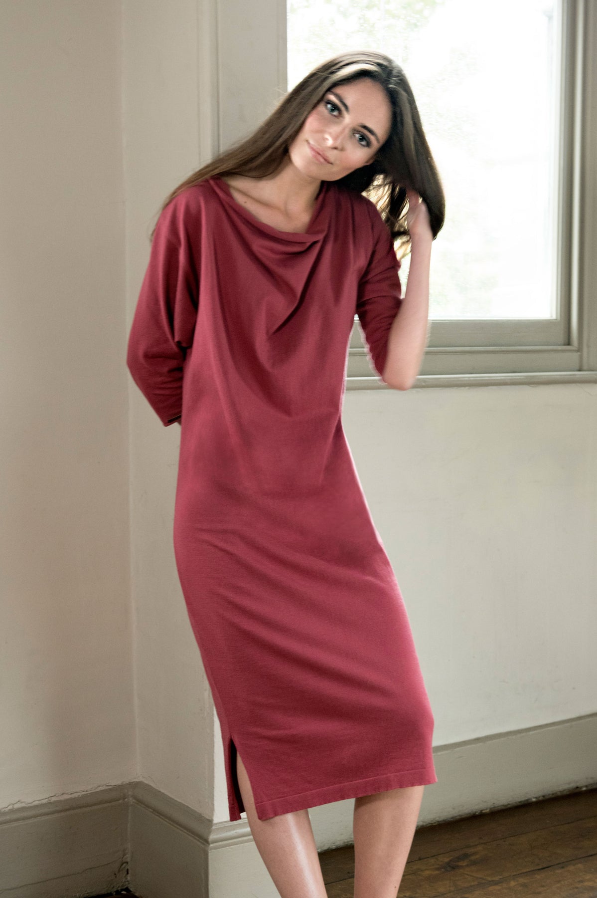 Cotton Drape Dress Carina Hildebrandt Cotton Drape Dress Carina Hildebrandt
