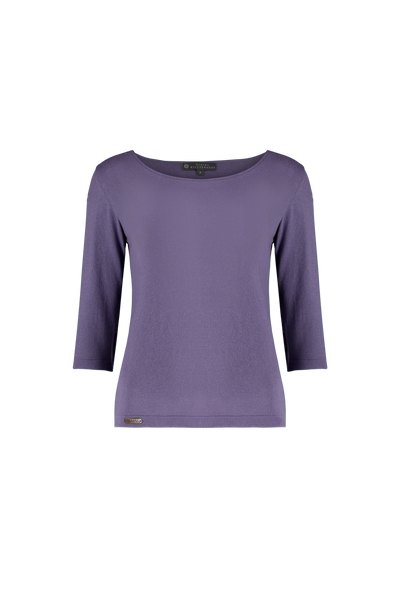 Organic Cotton Half Sleeve Top in Cornflower