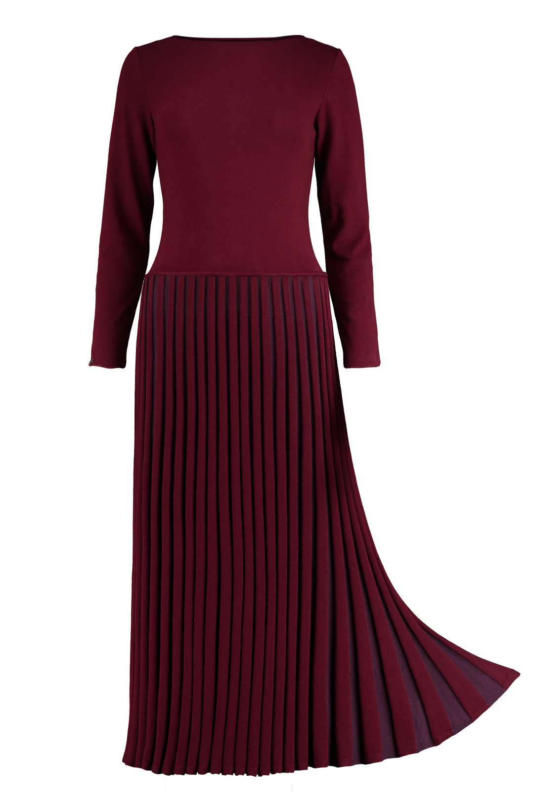 2018 new long pleated dress Contrast Pleat – Carina Hildebrandt Size:2 / S Brooke Mesh Long Sleeve femme and romantic check-images-05/19/26