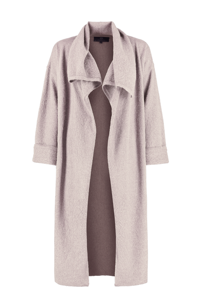 Sausalito Lightweight Felt Kimono Coat in Barely