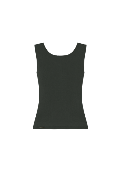 Organic Cotton Tank Top in Loden
